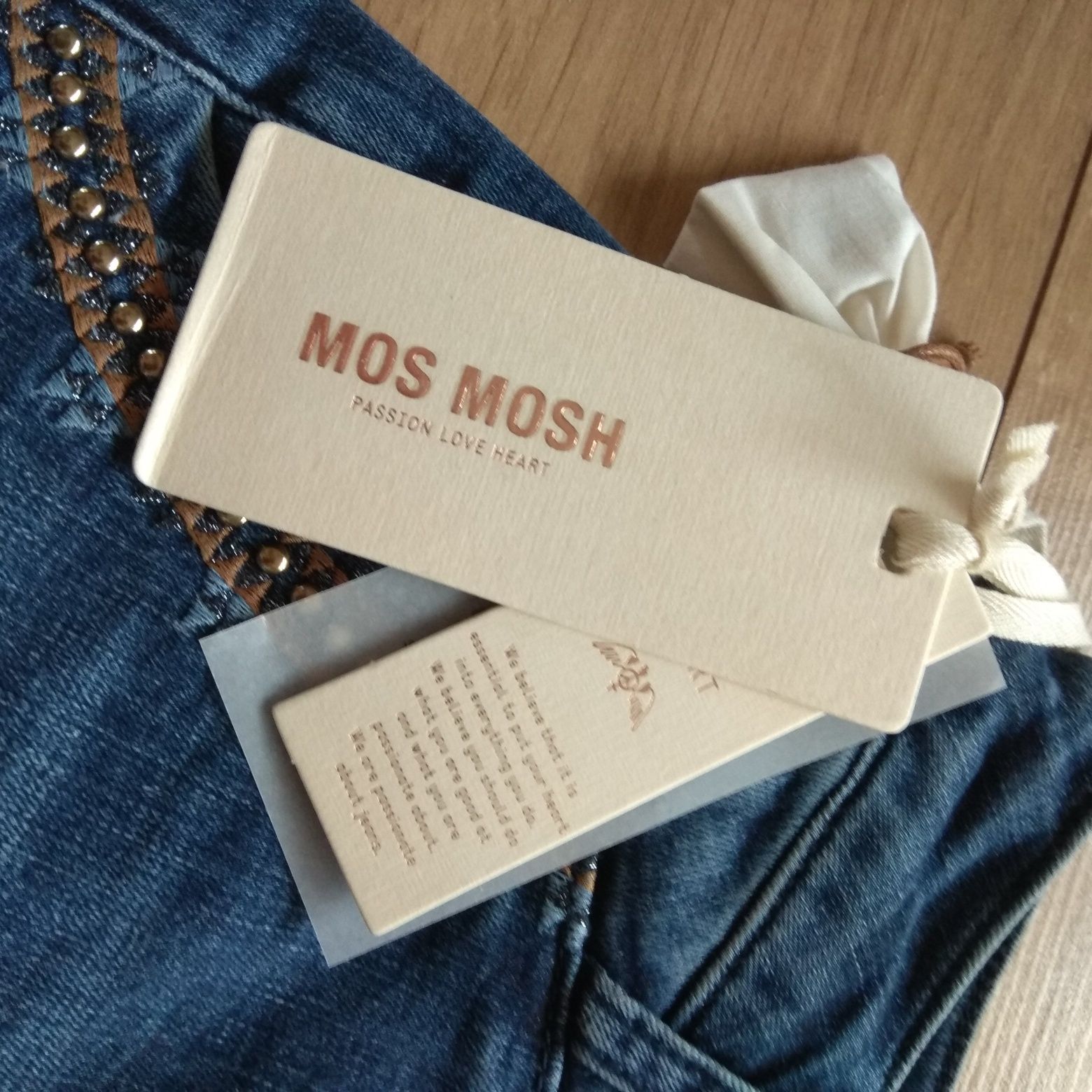 Mos Mosh Jeans 34 xs nowe z metką, spodnie jeansowe, jeansy, dżinsy