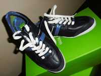 Hugo Boss Aki__Sneakersy granatowe skórzane roz.39  wkł 25,5cm