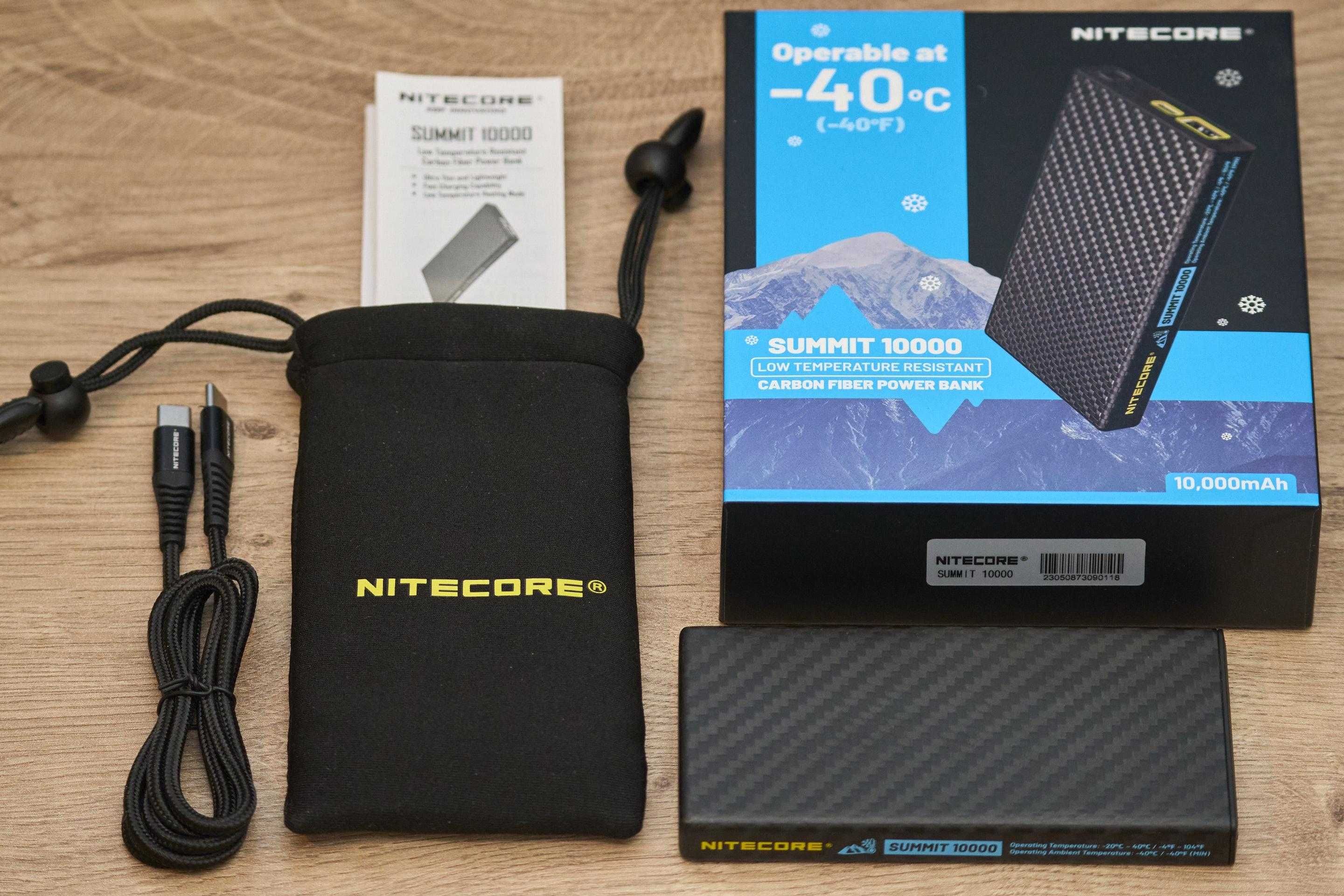 Nitecore SUMMIT 10000 та 20000 Power Bank з Підігрівом до -40 Градусів