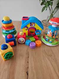 Montessori zabawki dla malucha od 12mcy Dumel Fisher Price Clementoni