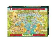 Puzzle Heye 1000 peças "Funky Zoo - Nile Habitat" Marino Degano