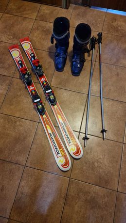 Zestaw narty Rossignol 120  buty salomon symbio 4.o plus kijki