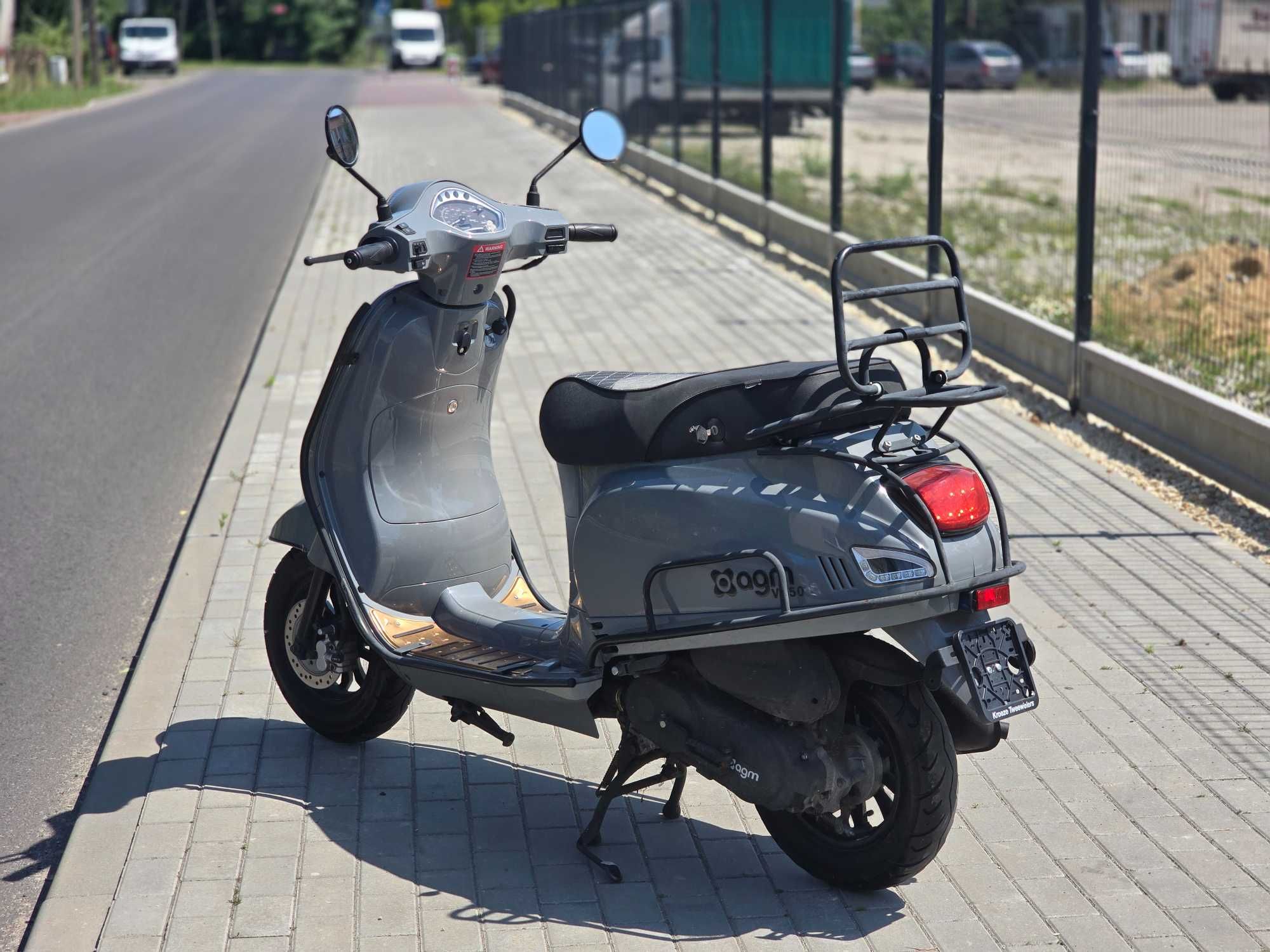 Skuter AGM VX 50 podobny do VESPA 4T mały przebieg 2 tys km