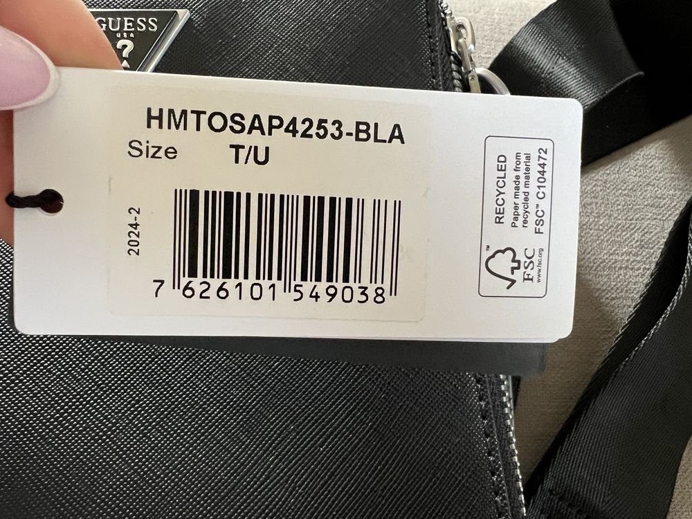 Listonoszka torebka guess nowa czarna z metką