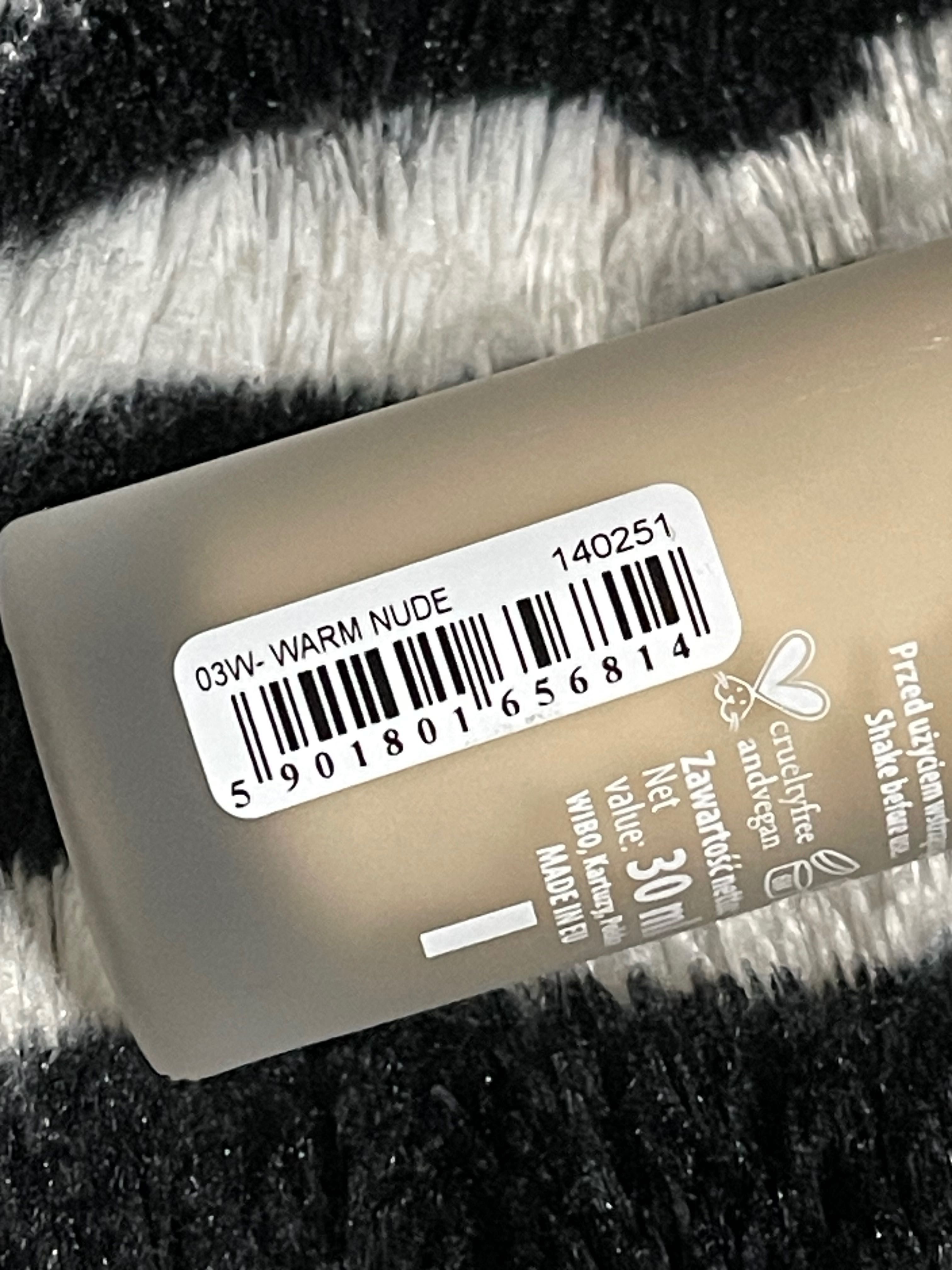 NAM - podkład - smart flawless foundation - 03W Warm Nude