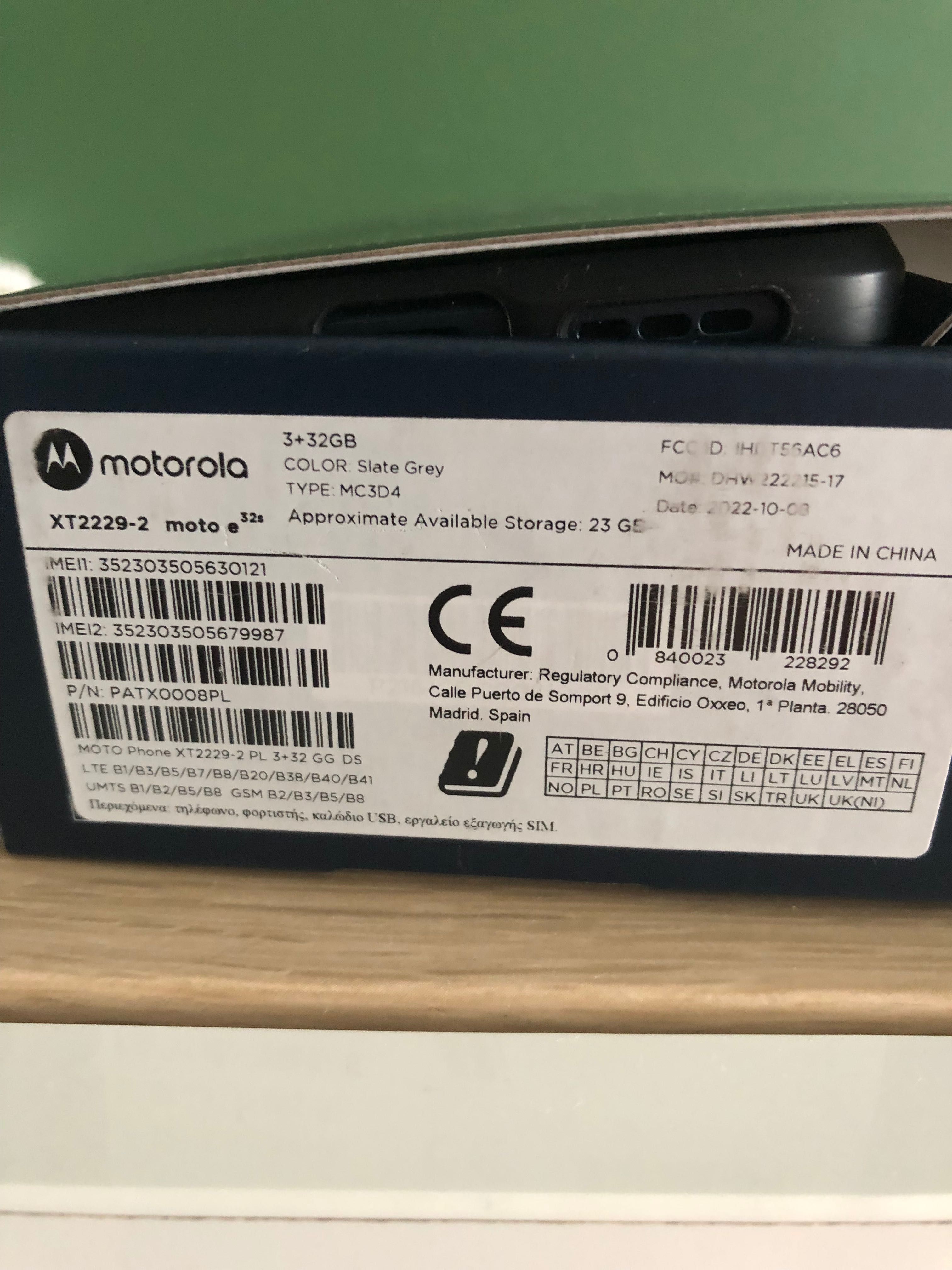 Motorola E 32S jak nowy