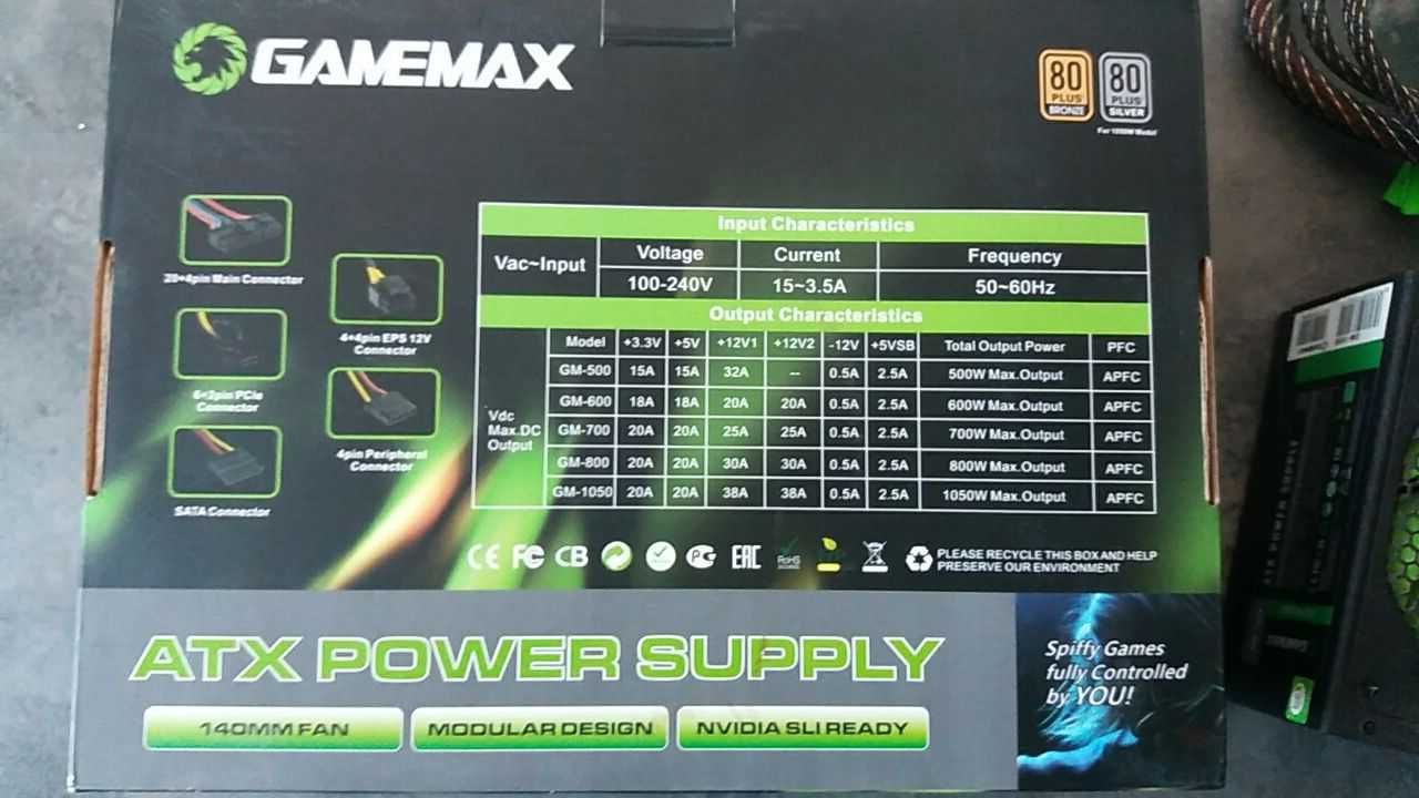 Блок живлення GameMax GM-1050 1050W