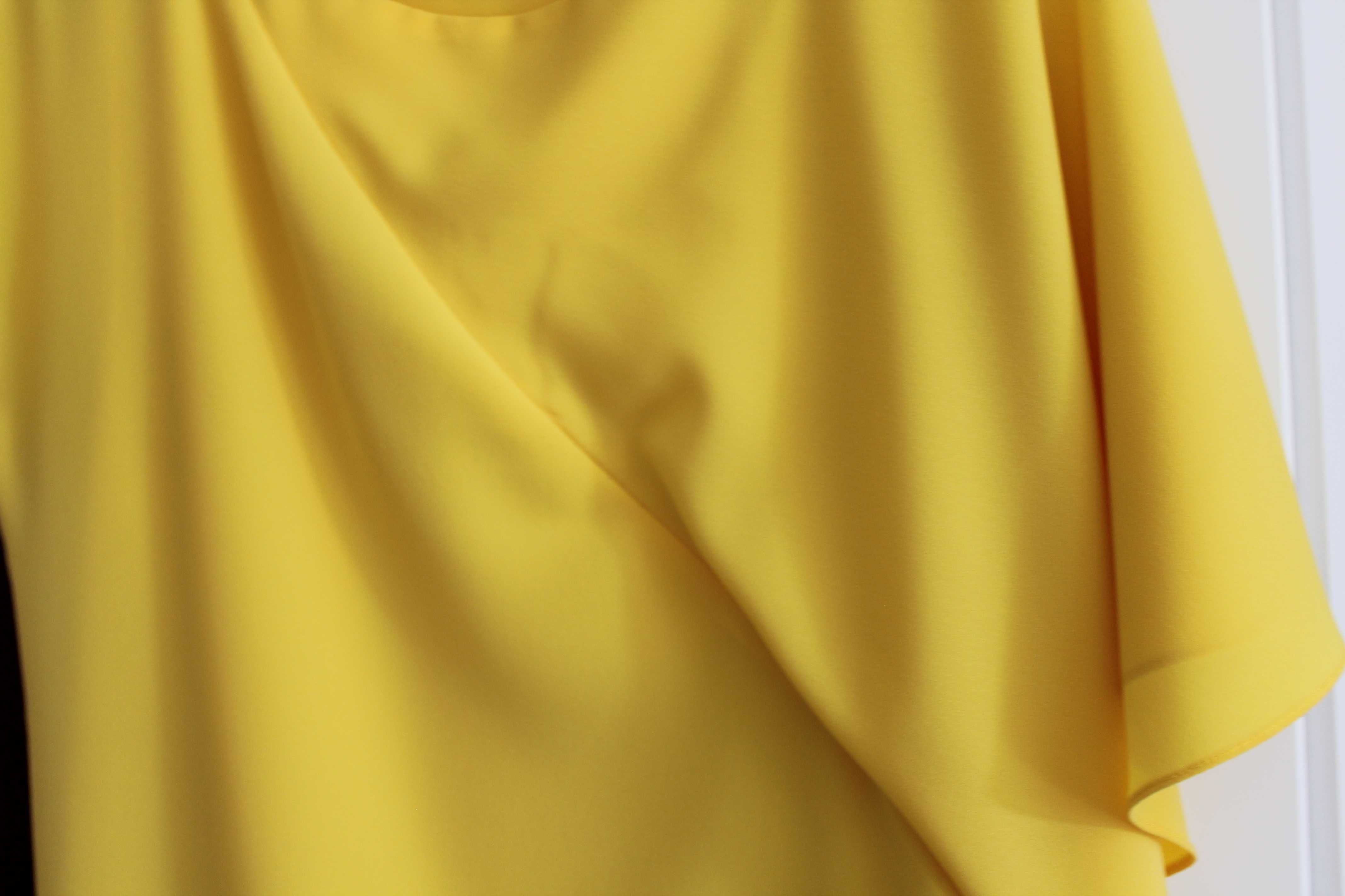 sukienka letnia tunika Zara żółta S