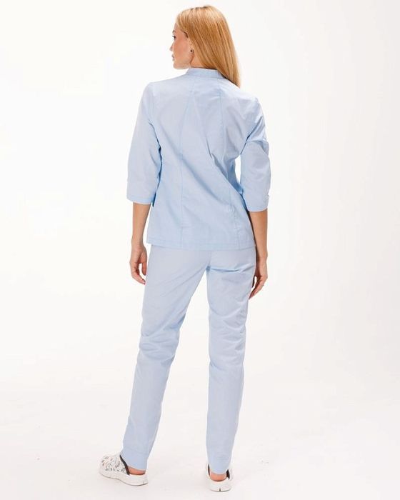 Медицинский костюм женский Элизабет лазурный