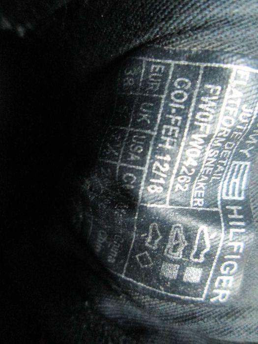 Tommy Hilfiger granatowe espadryle sznurowane 38