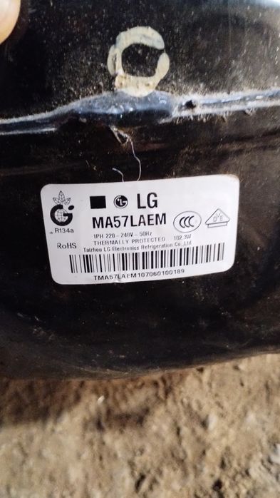 Компресор для холодильника LG  MA57LAEM НА ЗАПЧАСТИНИ!!