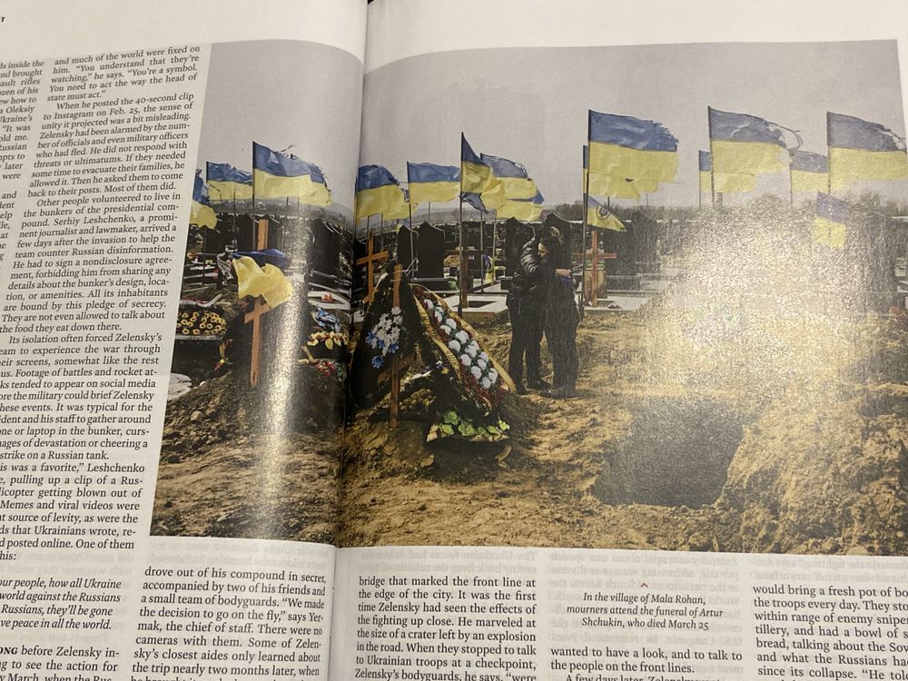 Журнал Time May2022 «Inside Zelensky's World» «Внутри мира Зеленского»