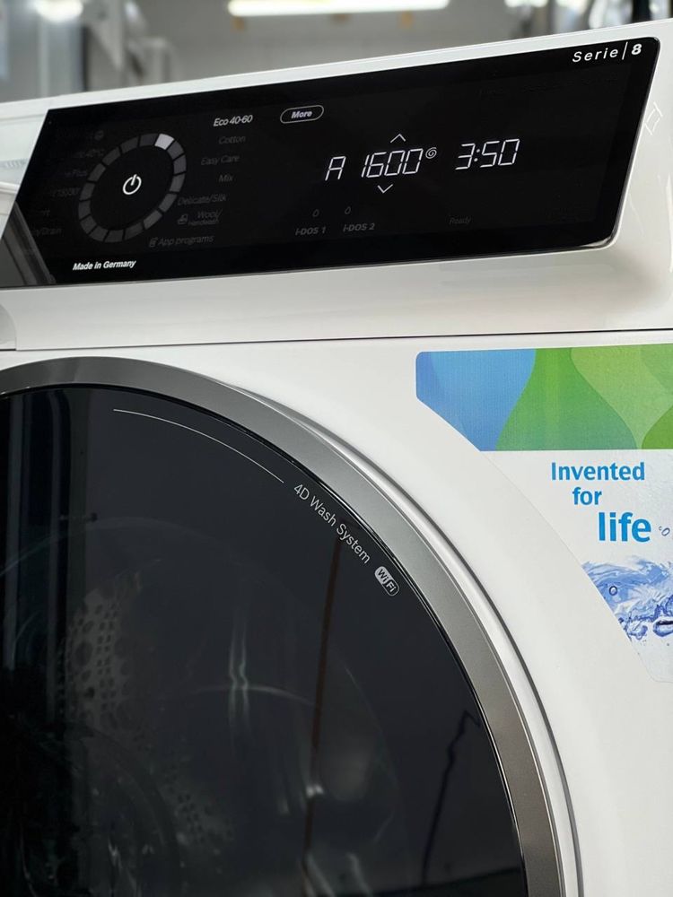 Пральна машина BOSCH Serie 8 WGB24400UA 9кг, 4D Wash System A+++