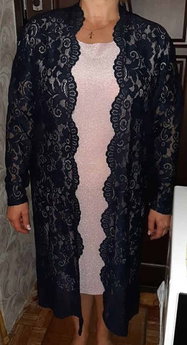 Нарядное женское платье и накидка комплект на праздник