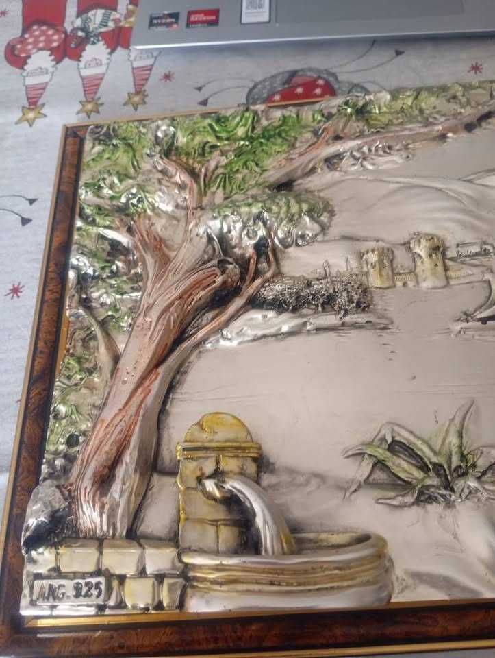 venda: 
quadro com figura em Prata.