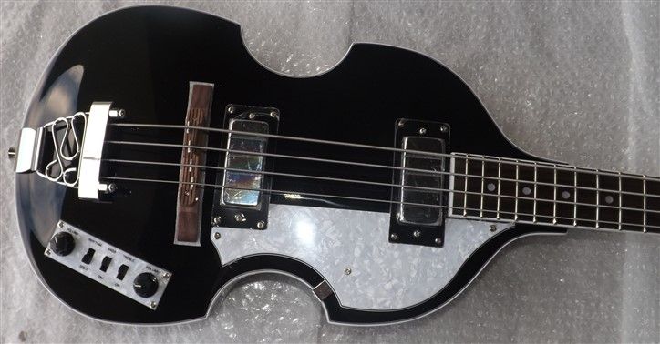 Baixo violino elétrico branco ou preto