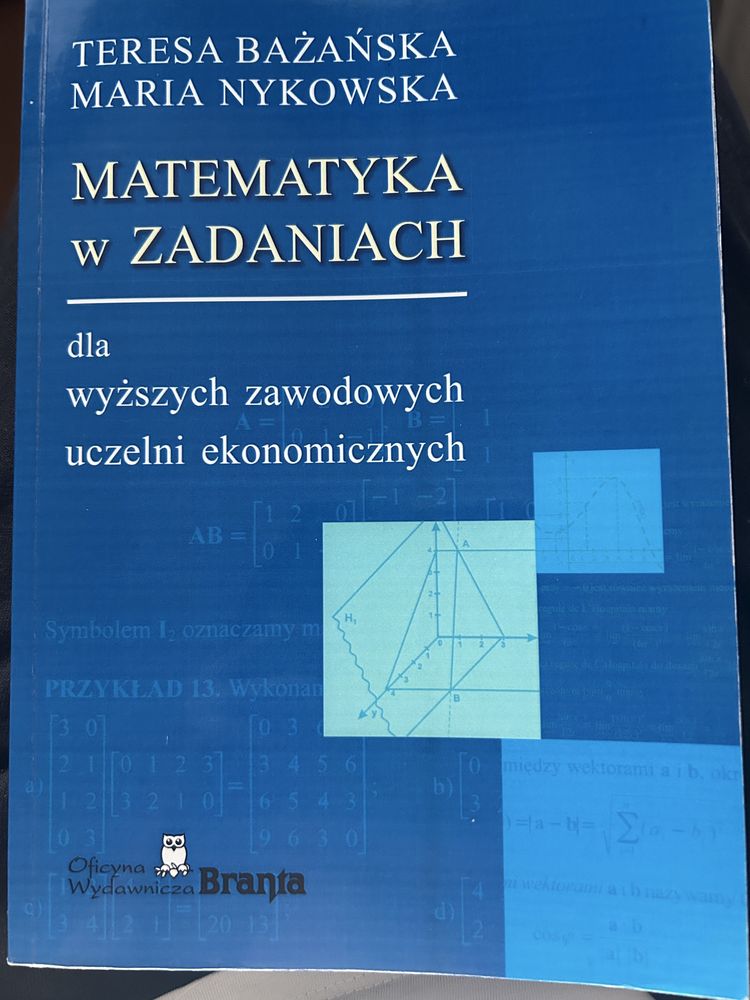 Matematyka w zadaniach teresa bazanska nykowska