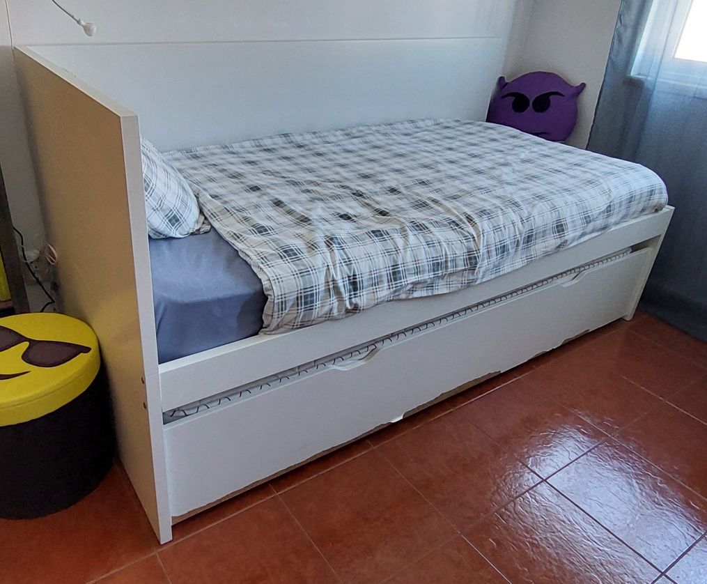 Cama dulpa solteiro ikea