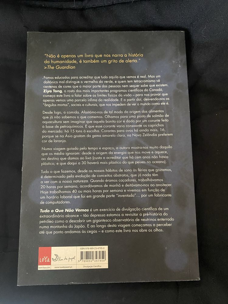 Livro “Tudo o que Não Vemos” de Ziya Tong