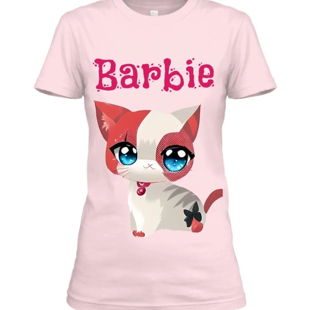 T-shirt koszulka Hi Barbie Kot Premium 110-164