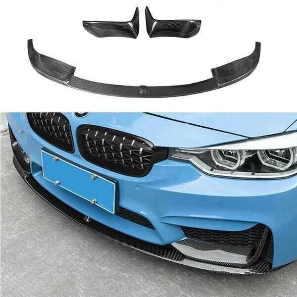 Сплиттер губа ЦЕЛЬНАЯ  BMW F30 M3  Ф30 диффузор спойлер сплітер