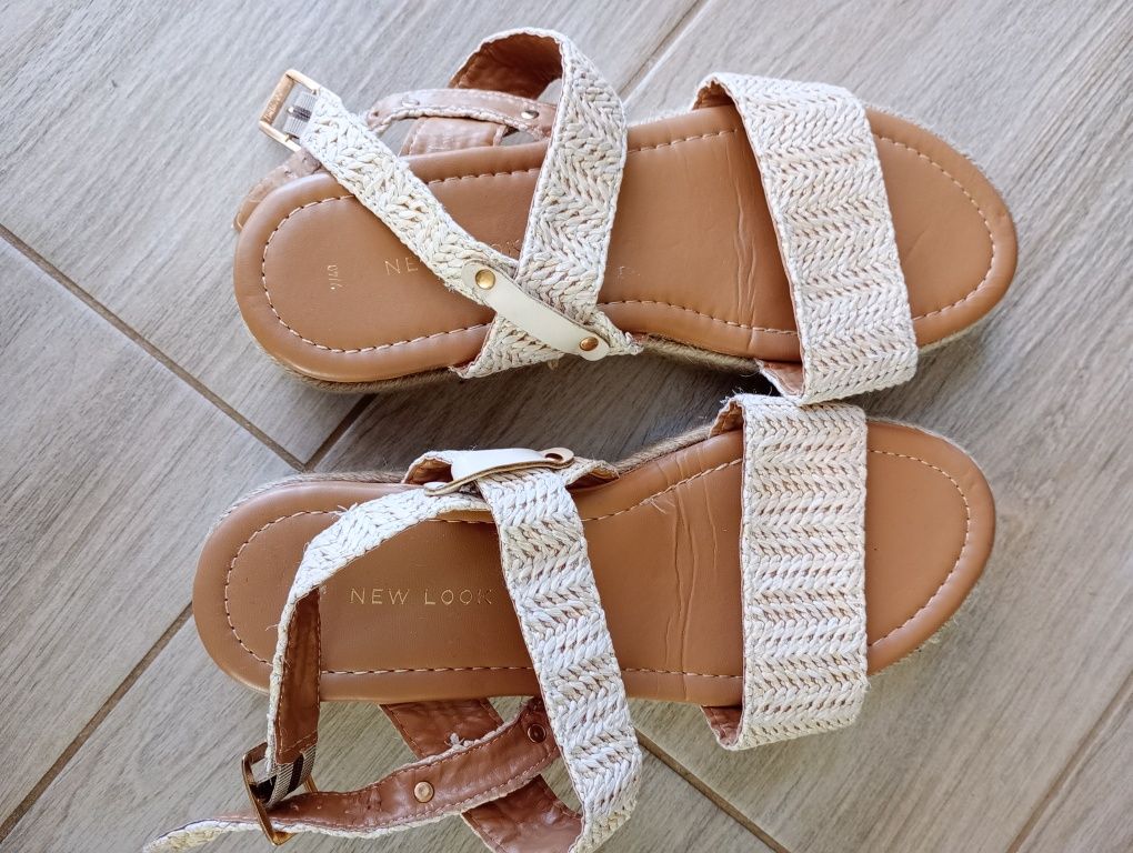 Buty sandały damskie na koturnie 40