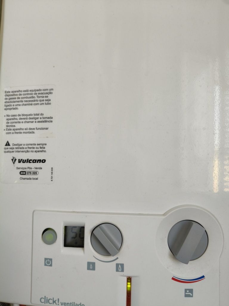 Vendo esquentador 11L gás de botija Vulcano Click Ventilado