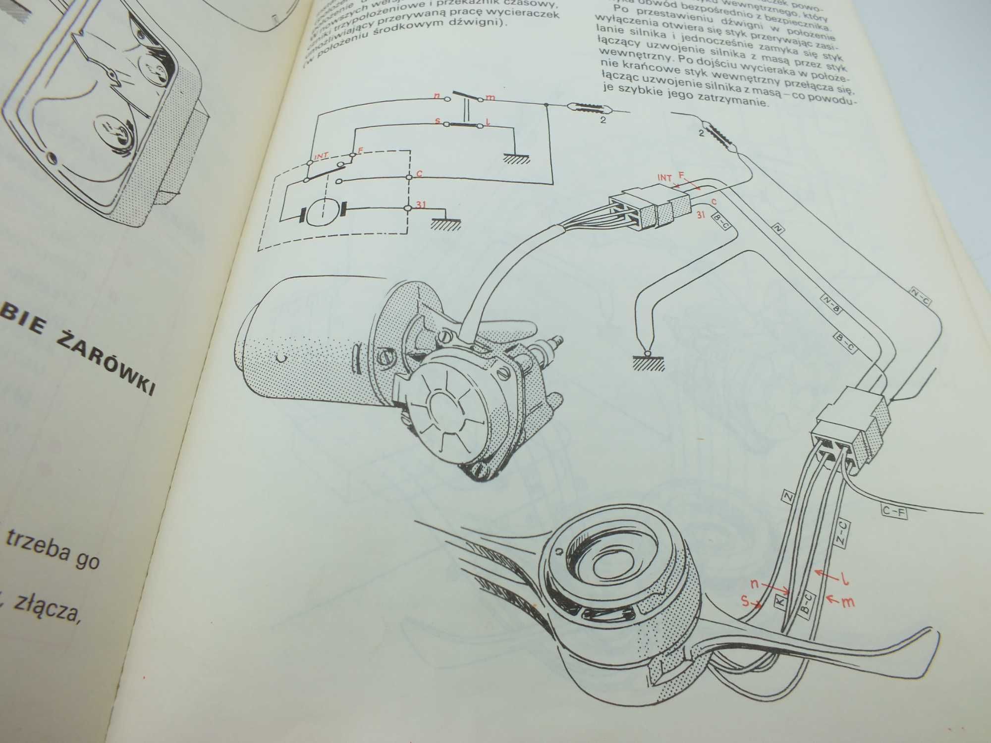 Elektrotechnika w maluchu fiat 126 p Dąbrowski 1991 r kb08