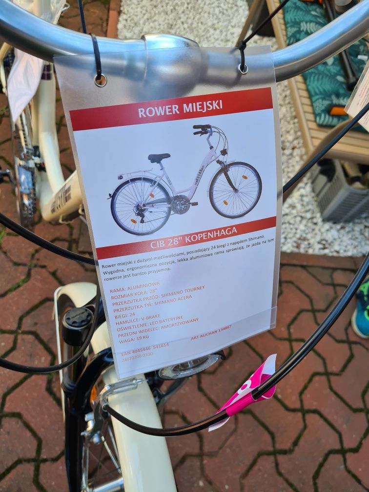 Nowy piękny rower miejski HUSAR Kopenhaga Holender Shimano