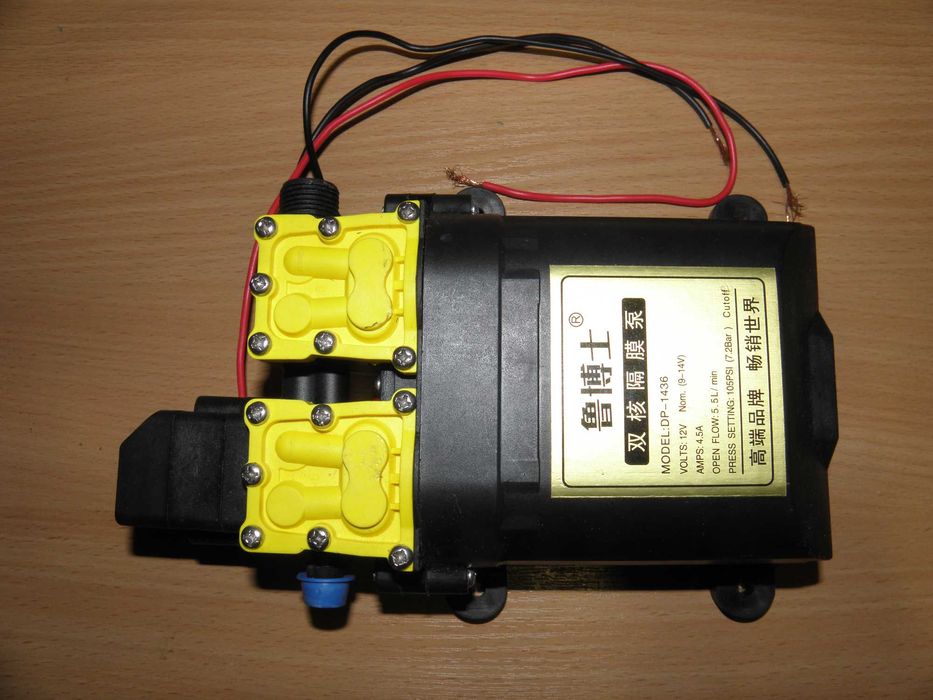 Водяний насос, 12 В, з тиском  7 атм для миття авто, ...