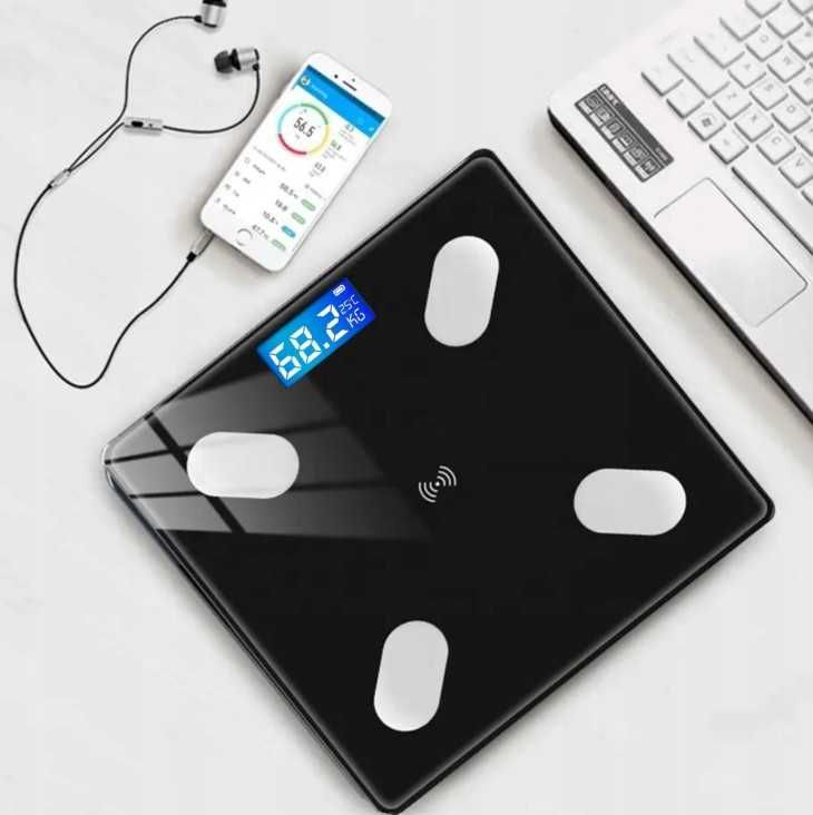 Waga Łazienkowa Analityczna na Aplikację Nowa SLIM 180KG SMART+ 25w1