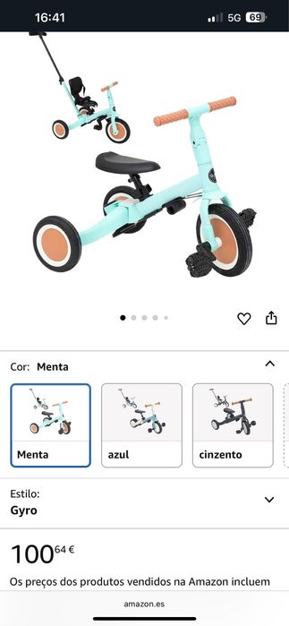 Triciclo Olmito Multifuncoes Crianca