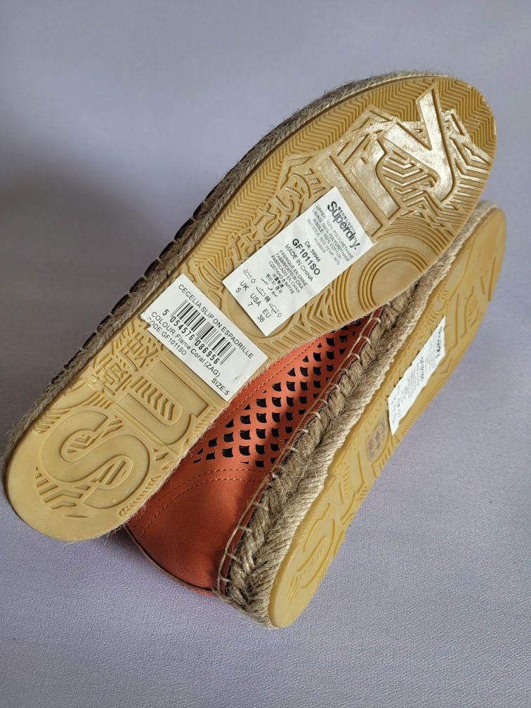 Nowe espadryle Superdry r.38