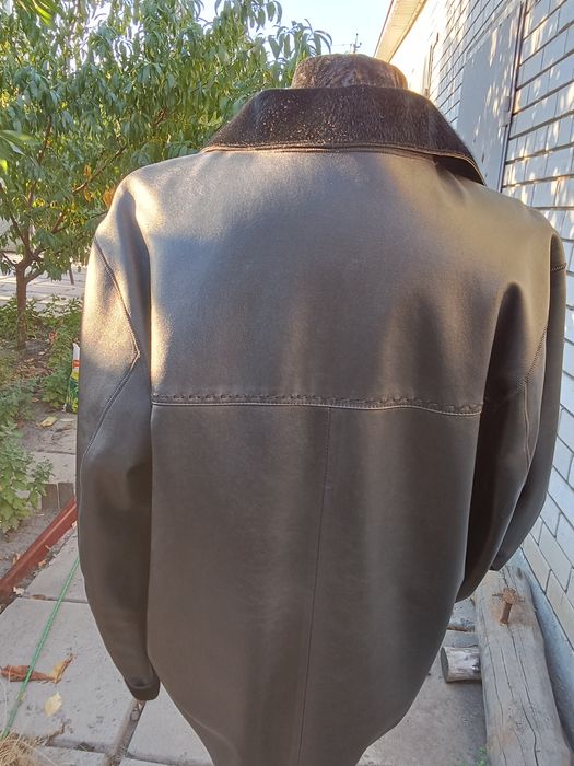 Пиджак мужской кожаный