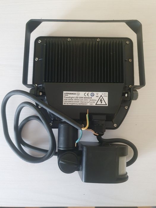 Lampa/Naświetlacz led sensor 20w 3000K IP 65