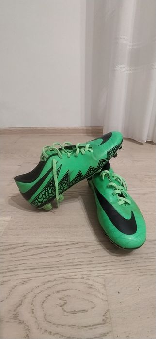 футбольні бутси Nike Hypervenom Phantom SG-Pro яскраво-зеленого кольор