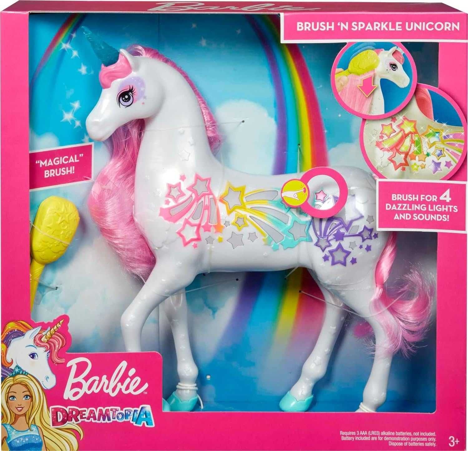 Єдиноріг Барбі Дрімтопія Barbie Dreamtopia Brush n Sparkle Unicorn