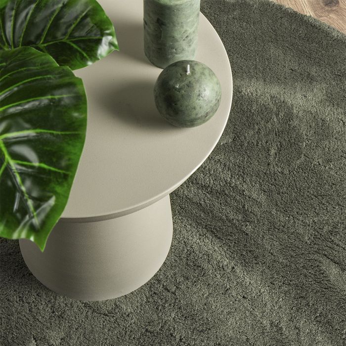 Vidaxl Dywan  Leśny Zielony 140X200 Cm Poliester Antypoślizgowy