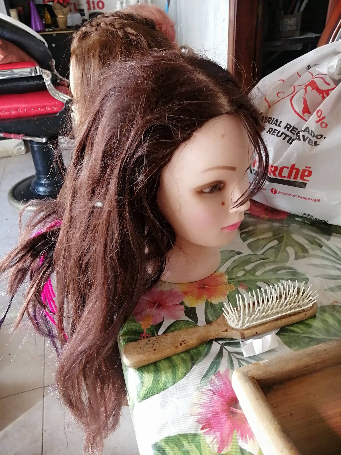 Cabeças boneca para cabeleireira