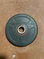 Disco rodela 2,5kg revestido musculação