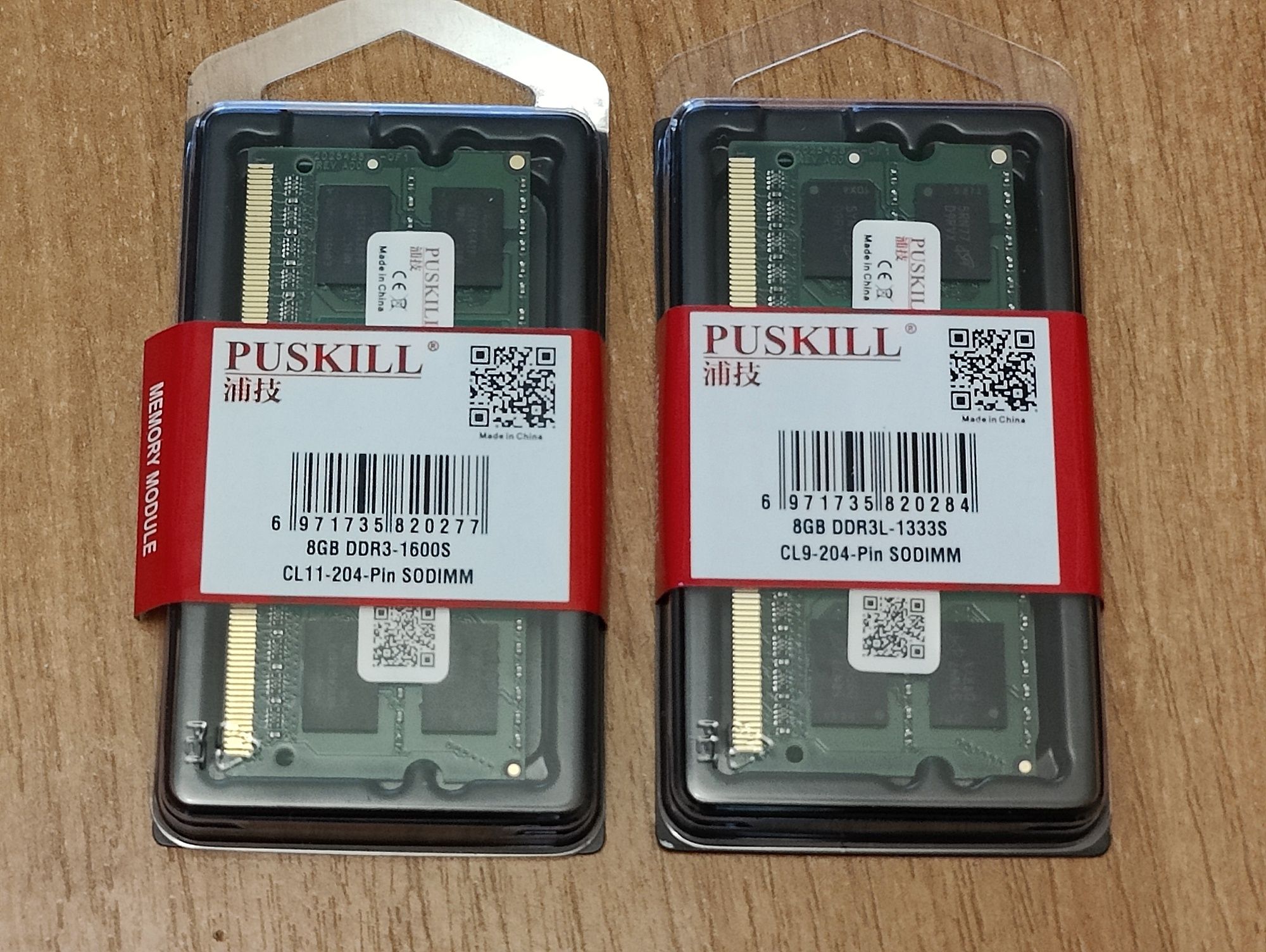 Пам'ять для ноутбуків SoDimm DDR3L  8Gb  1,35V  1600S  ( Нова )