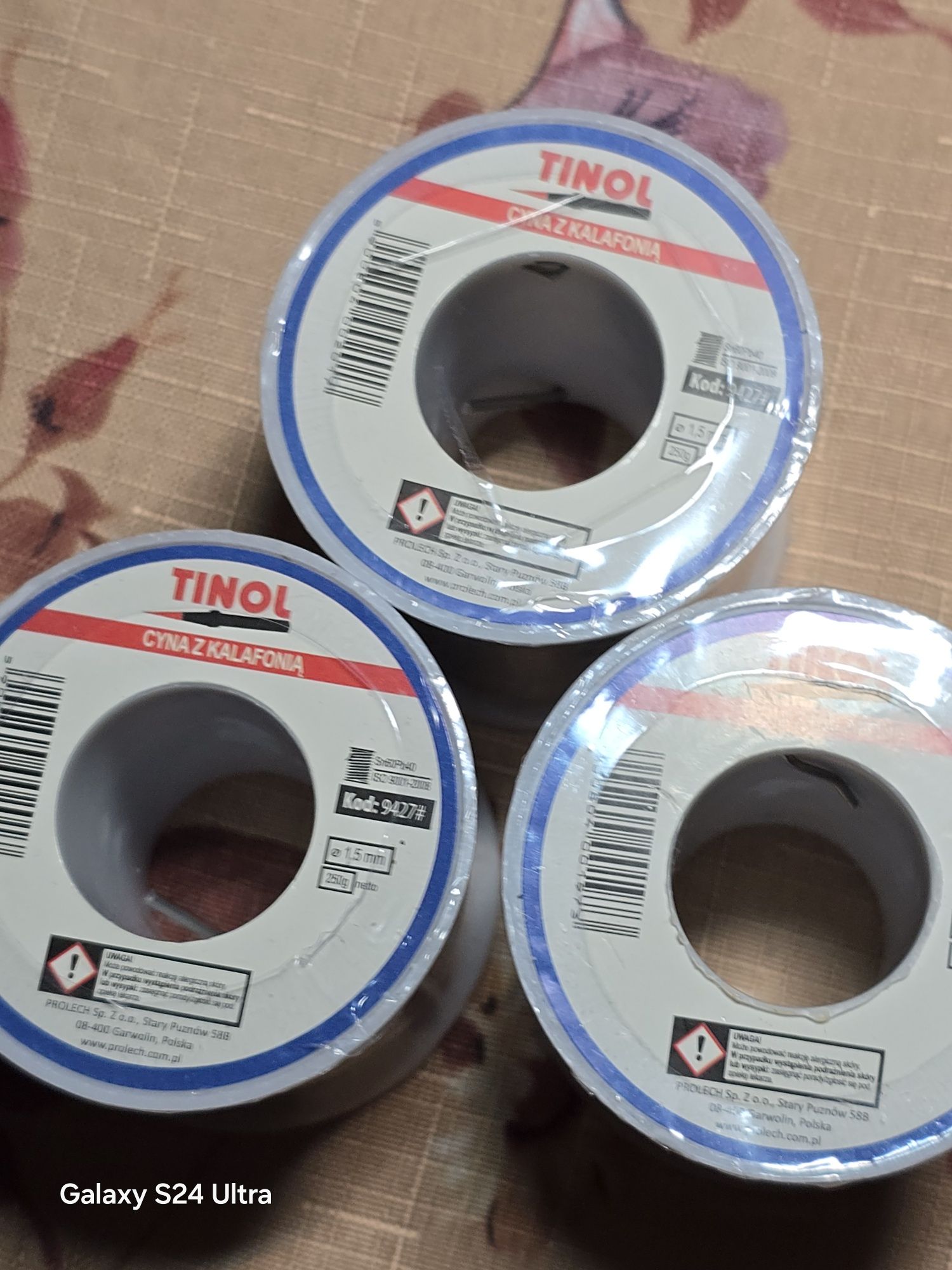 Cyna 250g 1.5 mm lub 1 mm
