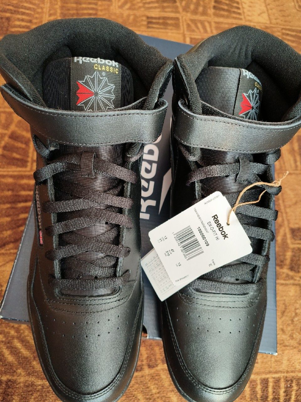Buty Męskie Reebok EX-O-FIT Hi Classic Wysokie Skóra 47 31cm Nowe !