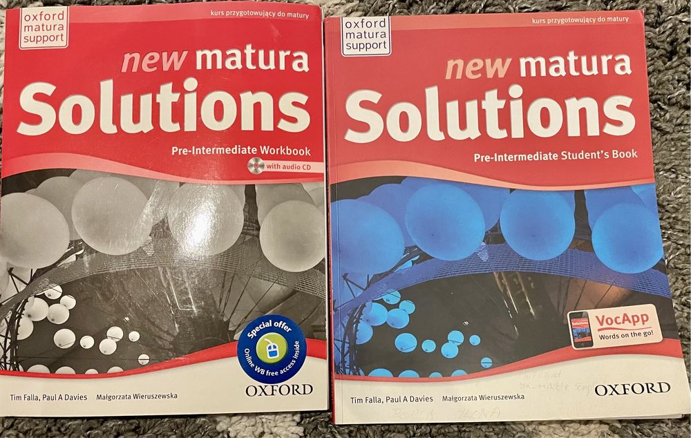 New matura Solutions Student’s book Workbook CD
