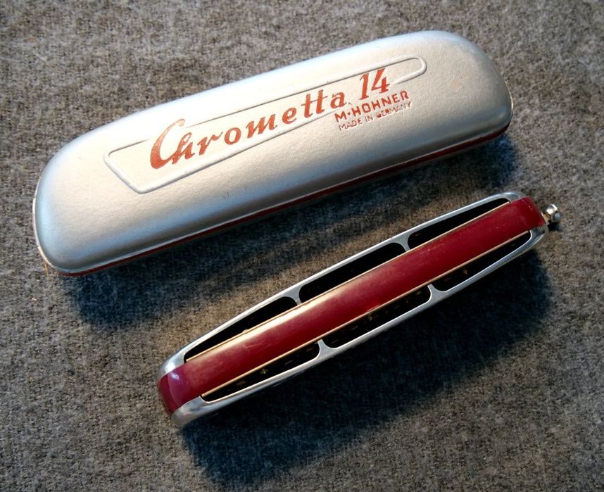 Harmonijka ustna Hohner Chrometta 14, Vintage