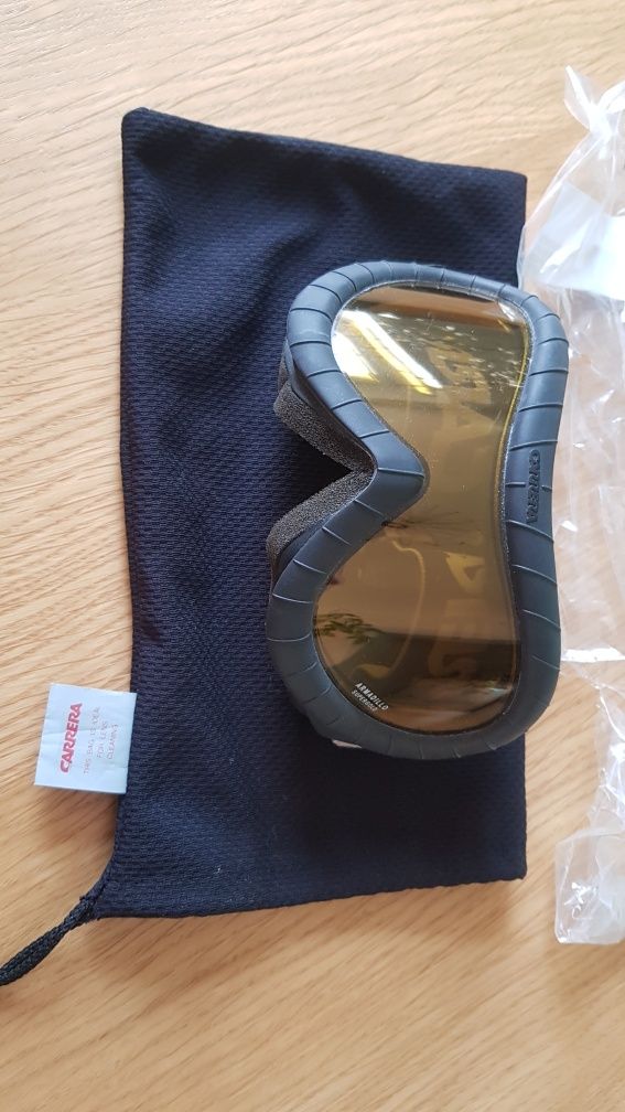Gogle okulary CARRERA narty snowboard stan idealny w etui