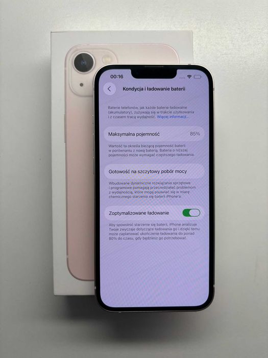 iPhone 13 128GB 86% Baterii super stan gwarancja telefon apple IOS