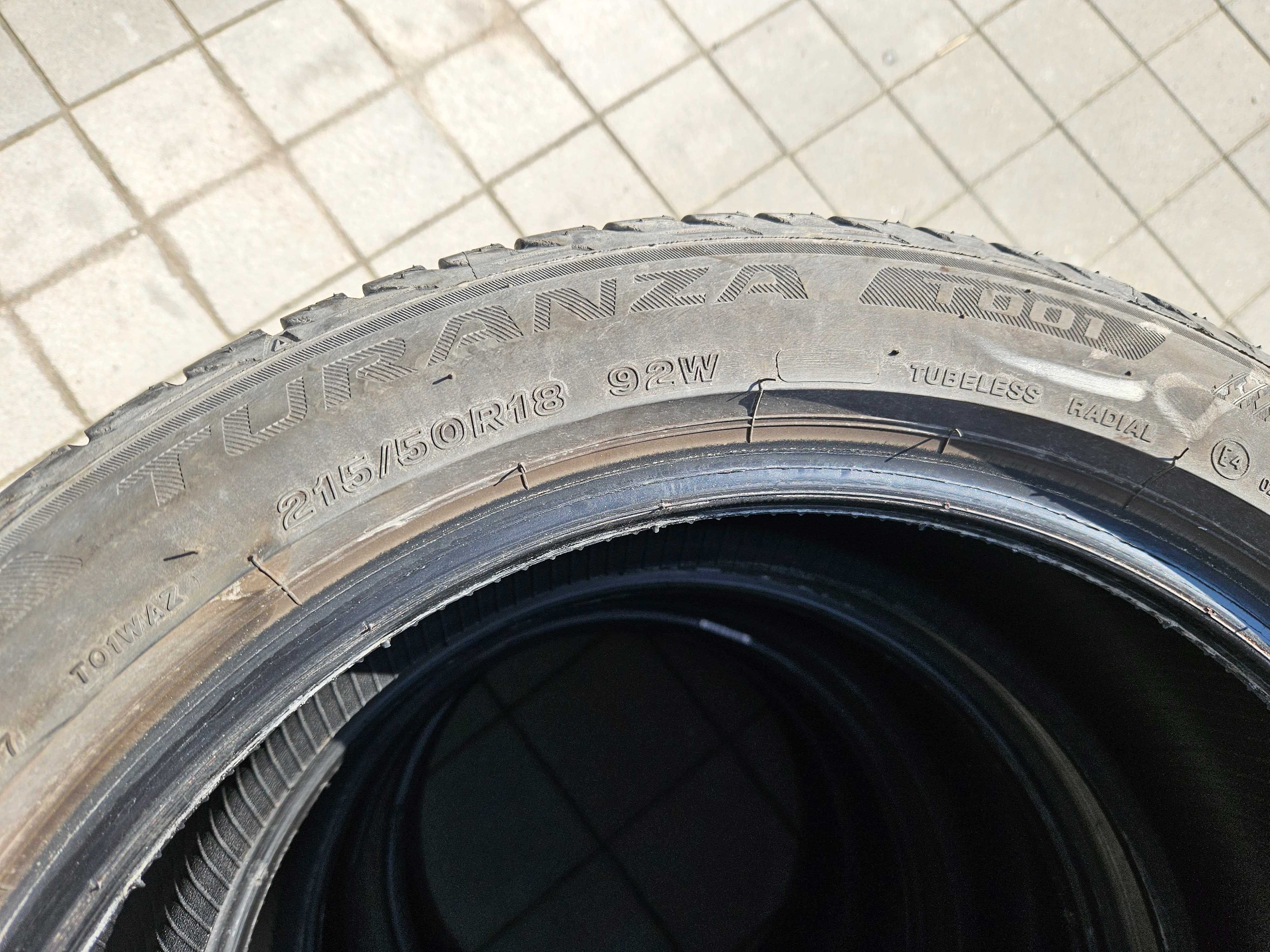 Opony letnie Bridgestone Turanza 215/50/18 92W 2023 r.