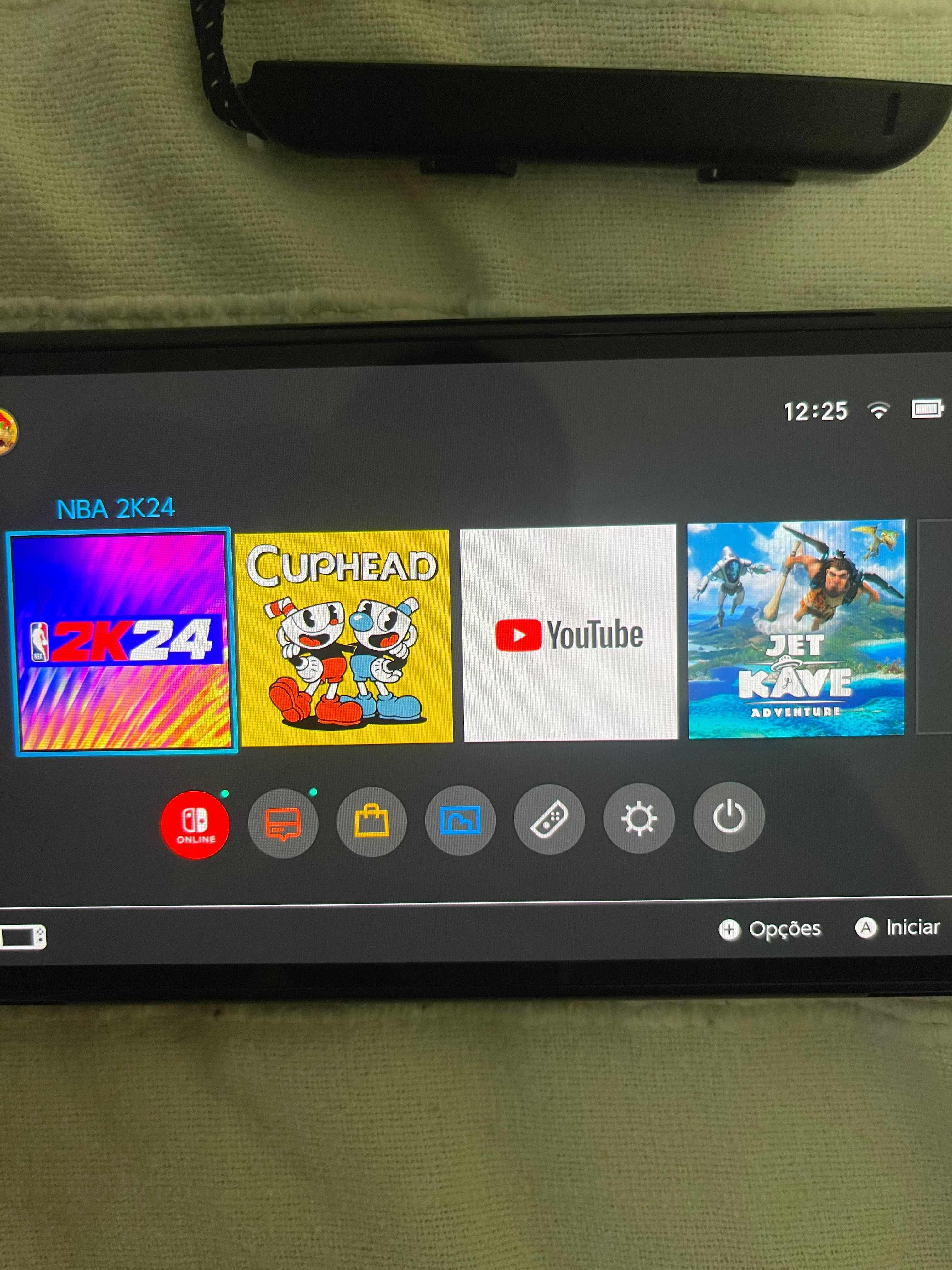 Nintendo switch OLED (branco) + micro SD 128GB