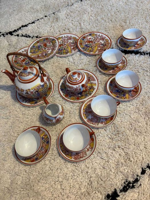 Conjunto /serviço de chá oriental